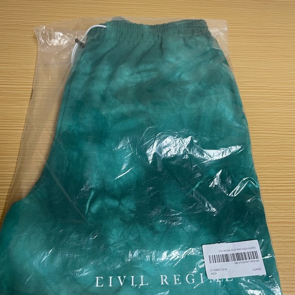 Civil Regime Pants Civil Regime Cozy Aqua Marble Jogger Pants